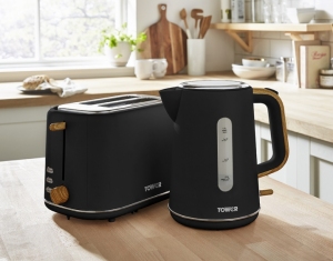 Czajnik Scandi 1,7L Black/Wood