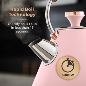 Czajnik Cavaletto Pyramid 1,7L Pink/Rose Gold