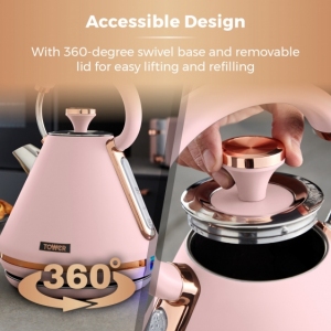 Czajnik Cavaletto Pyramid 1,7L Pink/Rose Gold