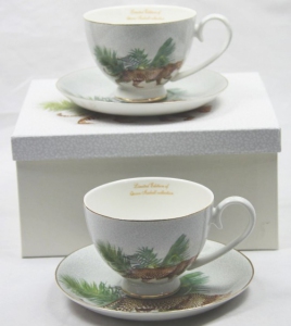 Komplet 2 filiżanek e spodkami Tropical Colection I