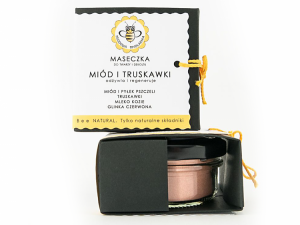 Maseczka do twarzy i dekoltu - Miód i truskawki, Miodowa Mydlarnia