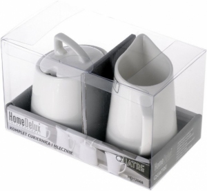 Cukiernica z pokrywką + mlecznik porcelana HomeDelux Quatre HD12068