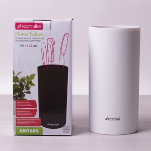 Stojak na noże 22 cm Kamille 7605 biały